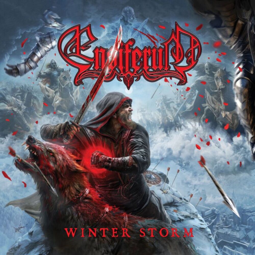 Ensiferum - Winter Storm   (White With Blue Marble Frost